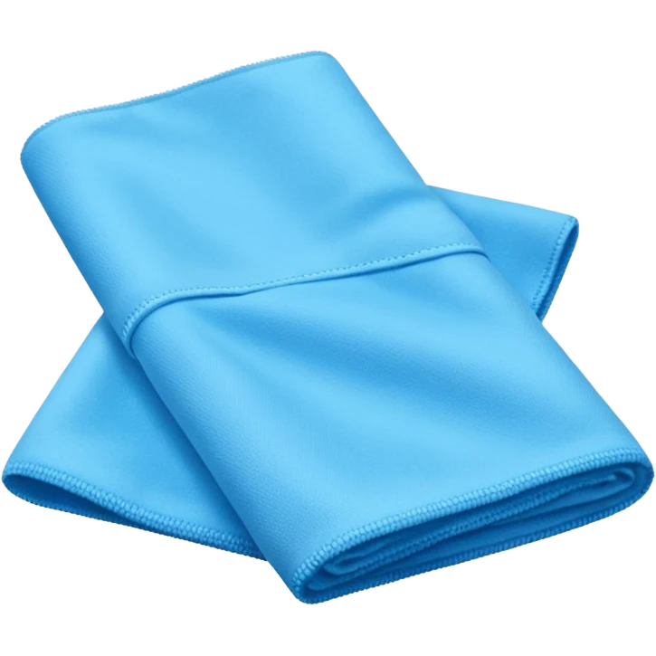 blue microfiber cloth in kitchen emoji