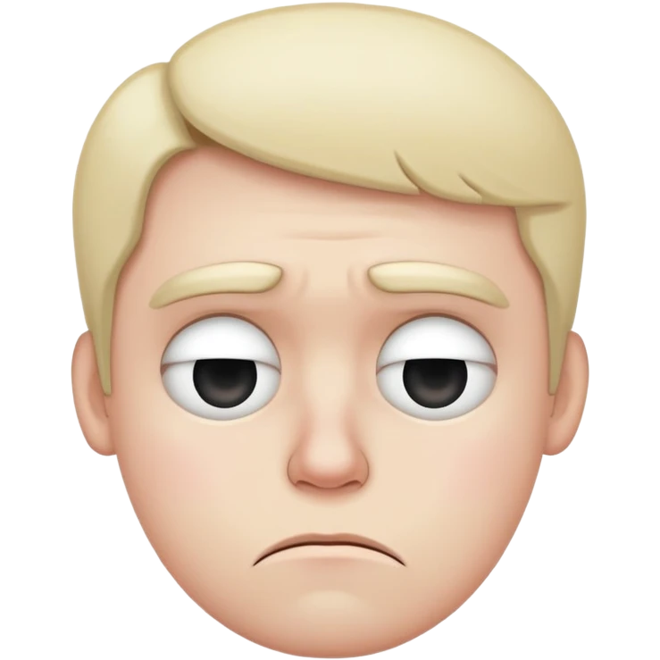 Sad bum emoji