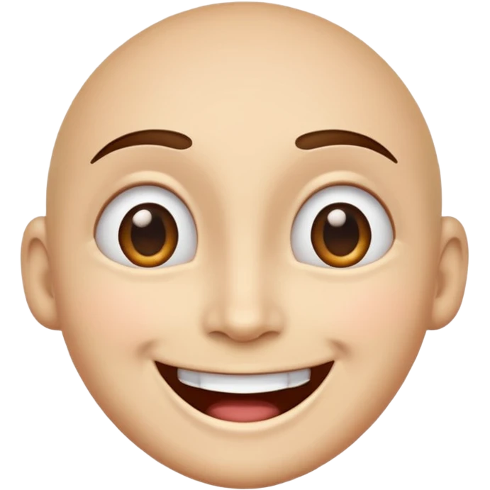 Make a face that shows that it really like something, but there are no hearts or stars in it's eyes. emoji