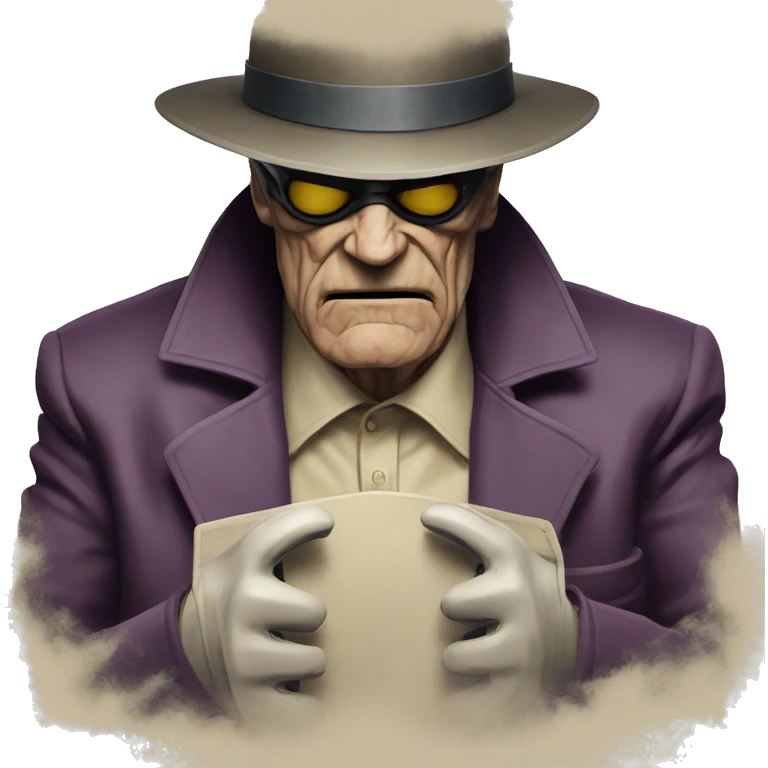 Watchmen-Rorschach robot angry old man emoji
