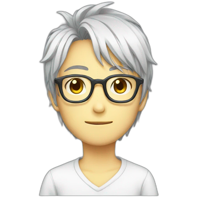 Anime glasses emoji