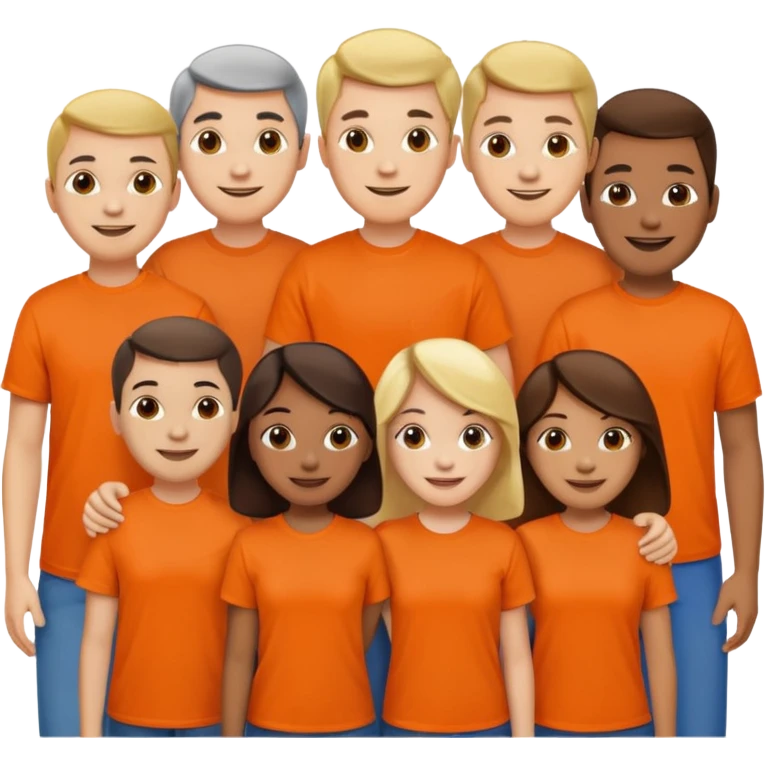 charity festival night with orange tshirt emoji