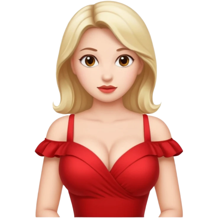 Naked woman with huge boobs emoji