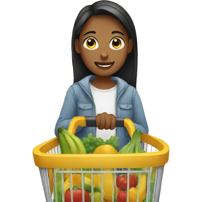 person shopping at the supermarket emoji