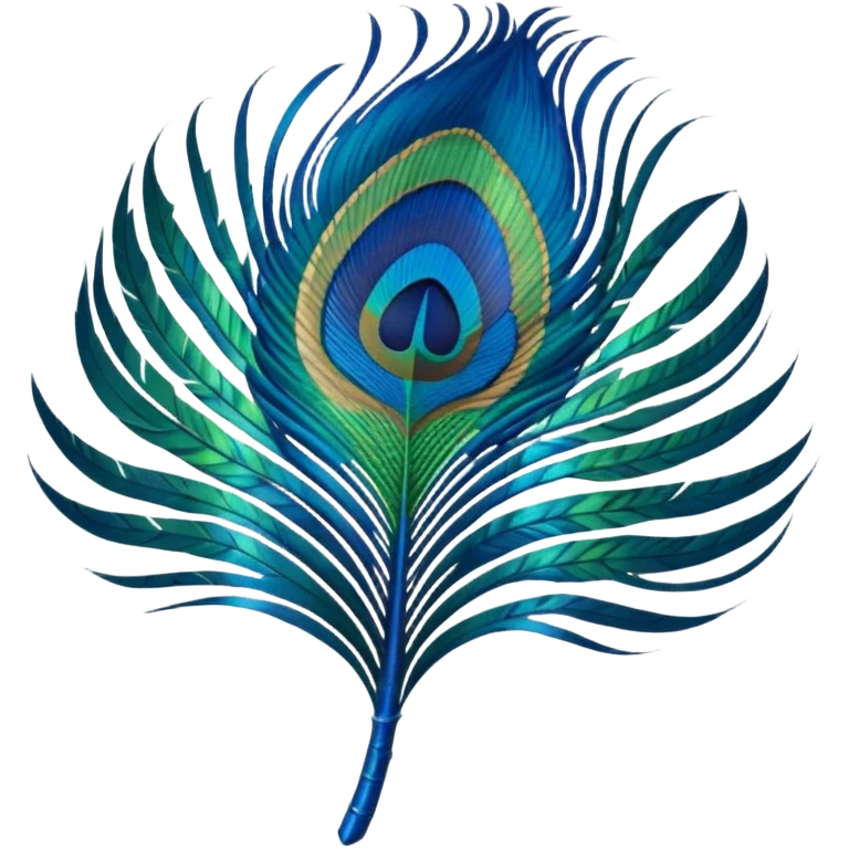 Peacock Feather small  emoji