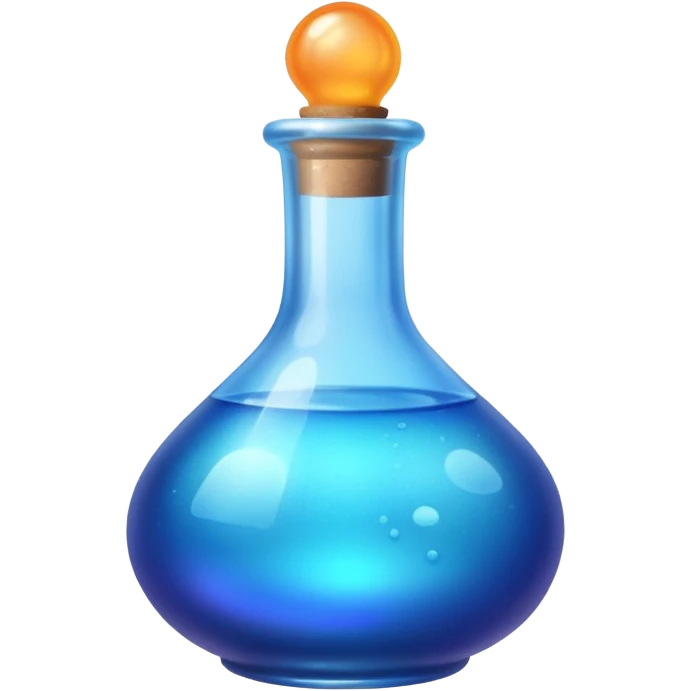 Minimalistic Blue Potion emoji