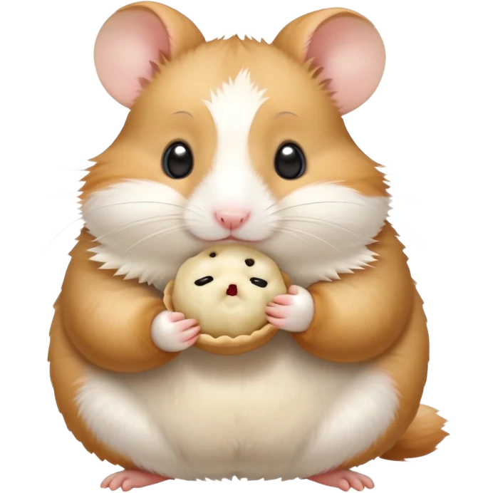 Hamster holding a dumpling  emoji