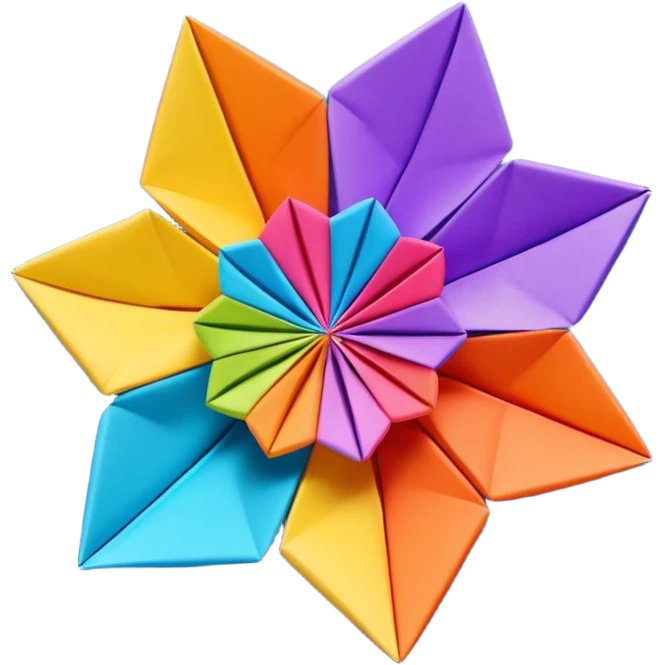 origami flower emoji
