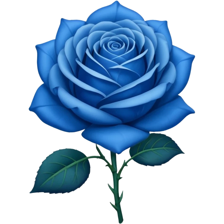 Blue rose emoji