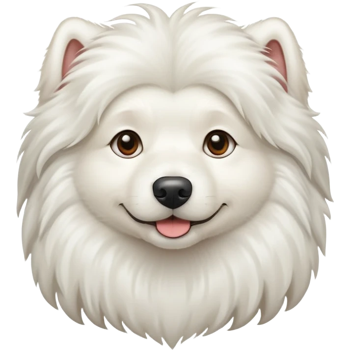 White long-haired dog emoji