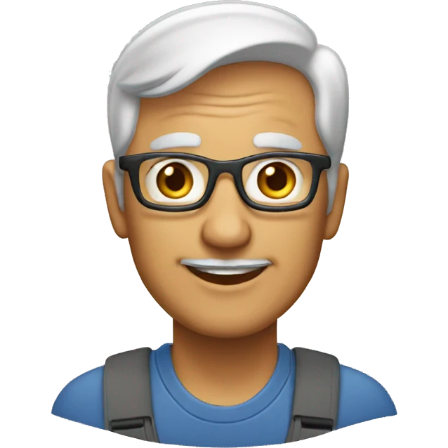 62 year old men who works as a retail worker emoji