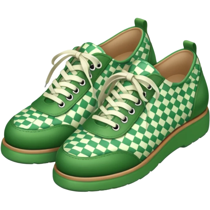 green patterned shoes  emoji