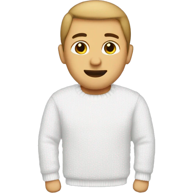White sweater emoji