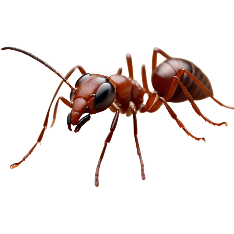 Beautiful and Majestic Ant Portrait Emoji, Head and body rendered in serene repose with a gentle, content smile, showcasing a finely detailed, compact form with eyes softly closed in tranquil slumber, Simplified yet exquisitely endearing features, highly detailed, glowing with a soft, drowsy natural light, high shine, relaxed and utterly noble, stylized with an air of timeless industrious grace, soft glowing outline, capturing the essence of a majestic ant that embodies the quiet power of nature! emoji