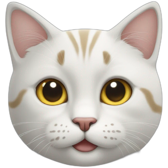 un chat qui fait un doigt emoji