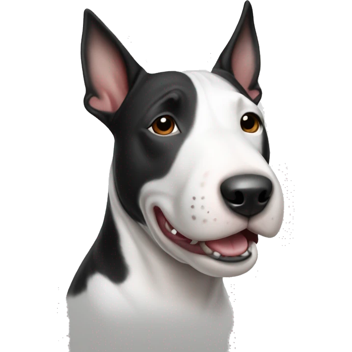 Bull Terrier Black and White emoji