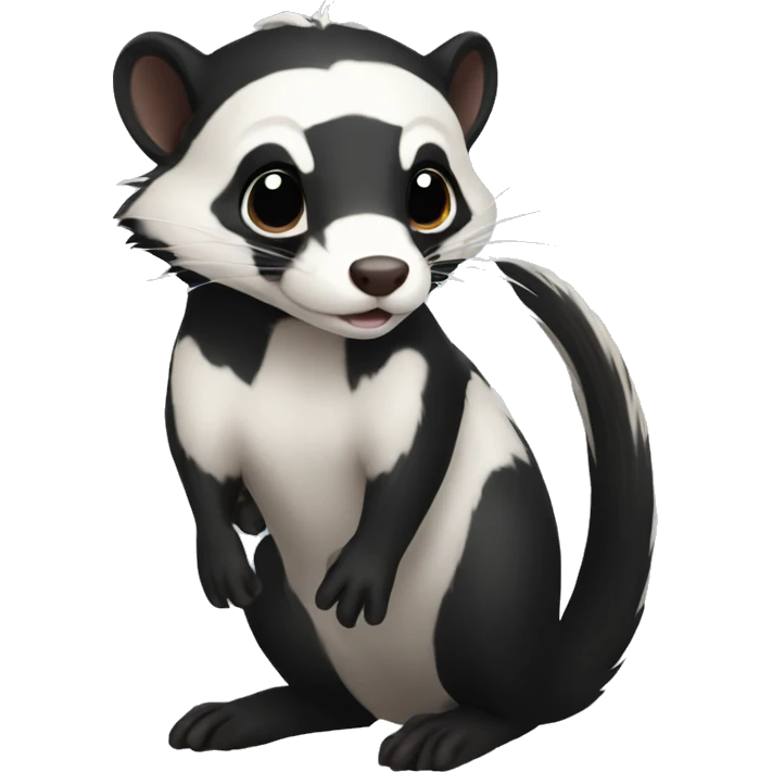 skunk-ferret full body emoji