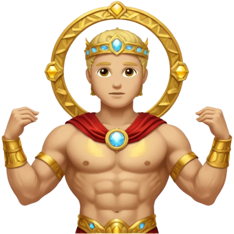 The image of Sol Invictus, God from Roman Aurelian cult emoji