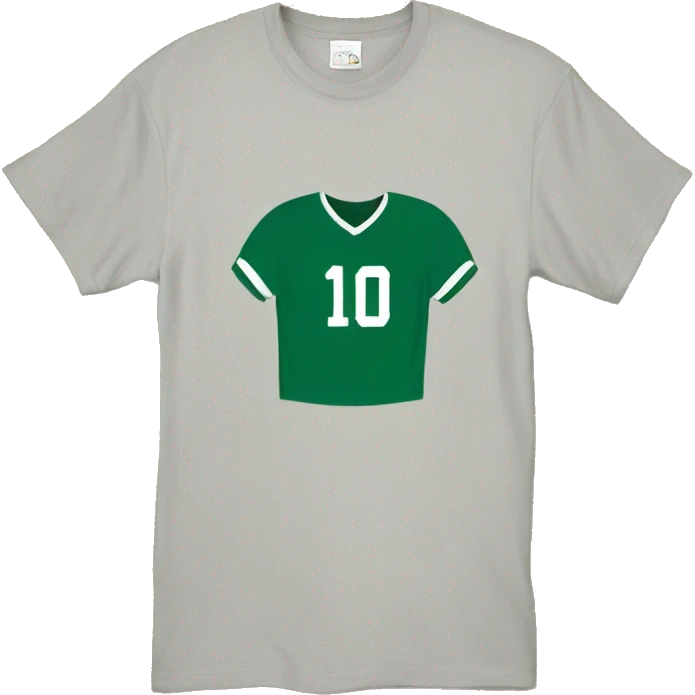 dark green football tee shirt emoji