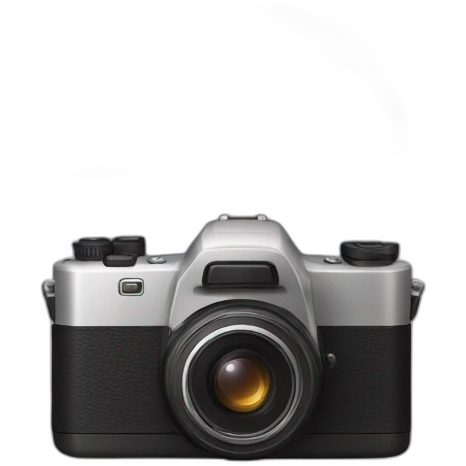 Camera that makes a picture of sunset emoji