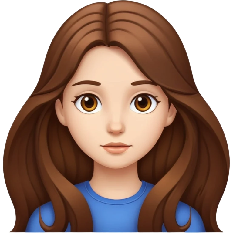 Long hair girl emoji