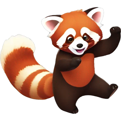 Red panda Dancing gif emoji