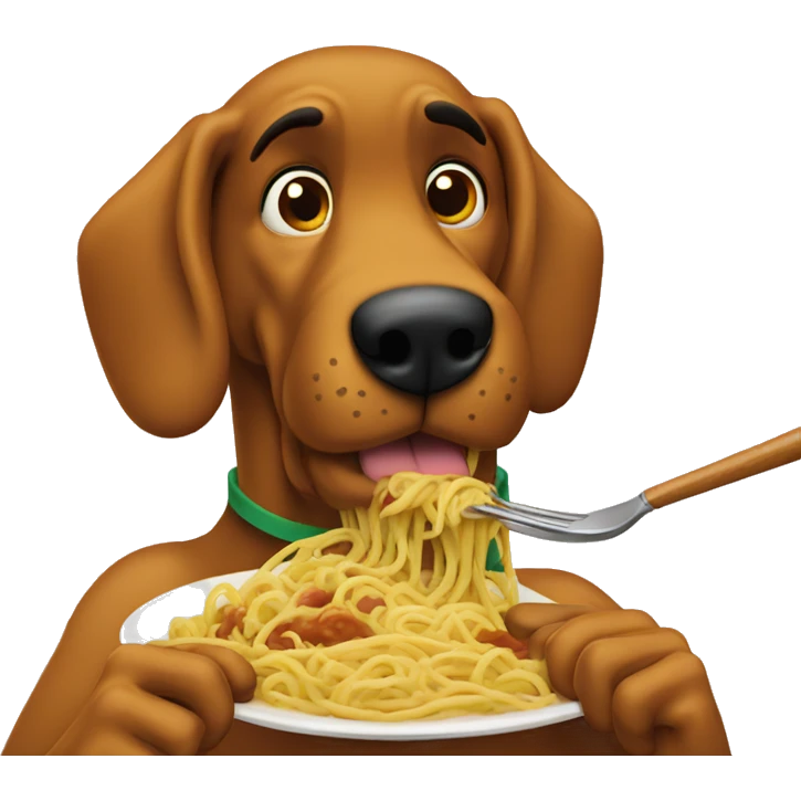 Scooby doo eating spaghetti  emoji