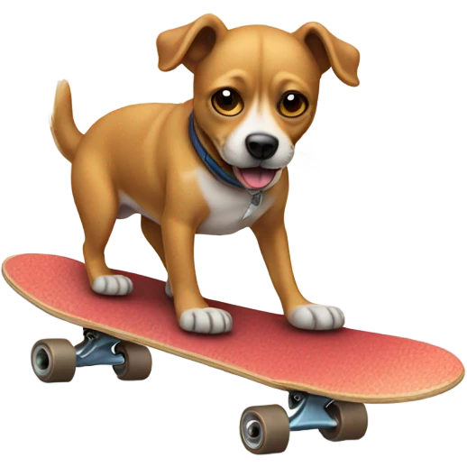 dog on skateboard  emoji