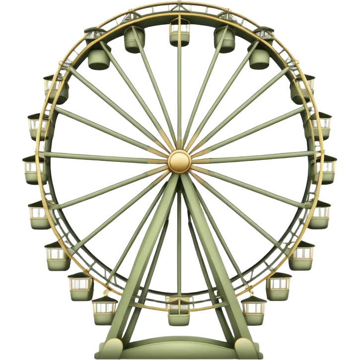 Pale olive Ferris wheel emoji