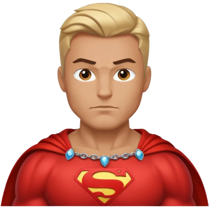superhero with necklace emoji