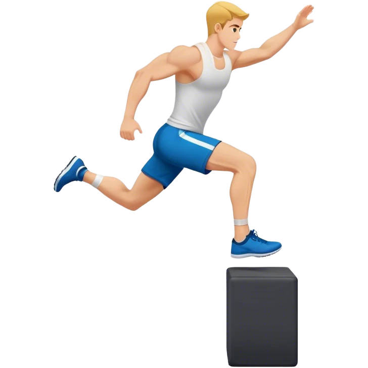 plyo-box-jump exercise side-view emoji