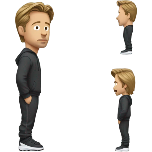 Brad Pitt in a tracksuit emoji