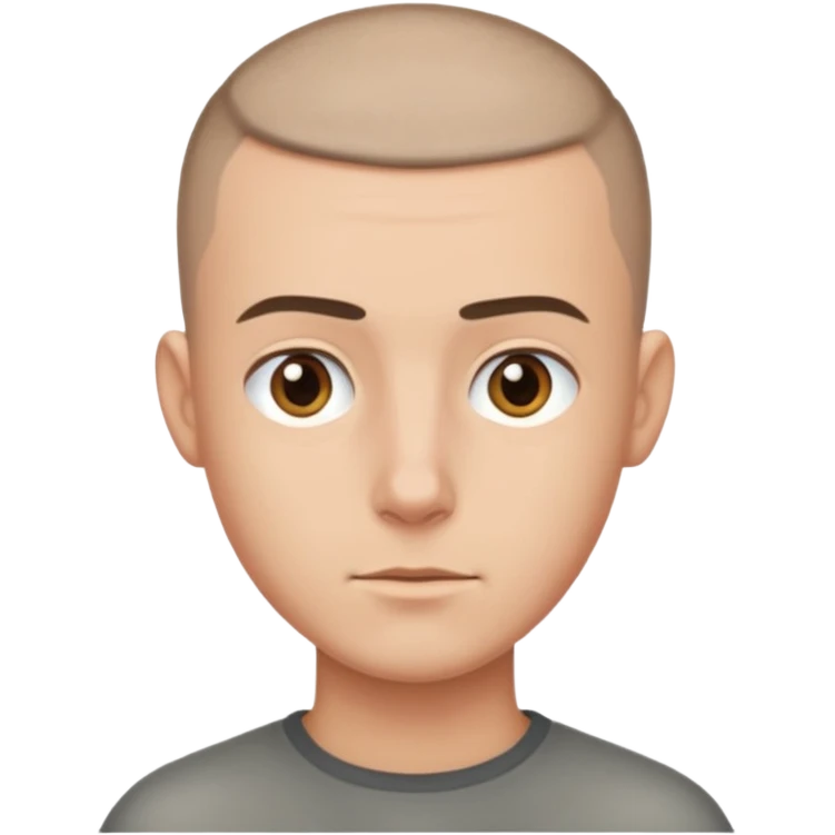man with buzzcut emoji
