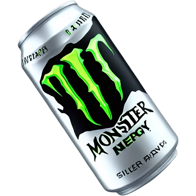 silver can monster energy drink emoji