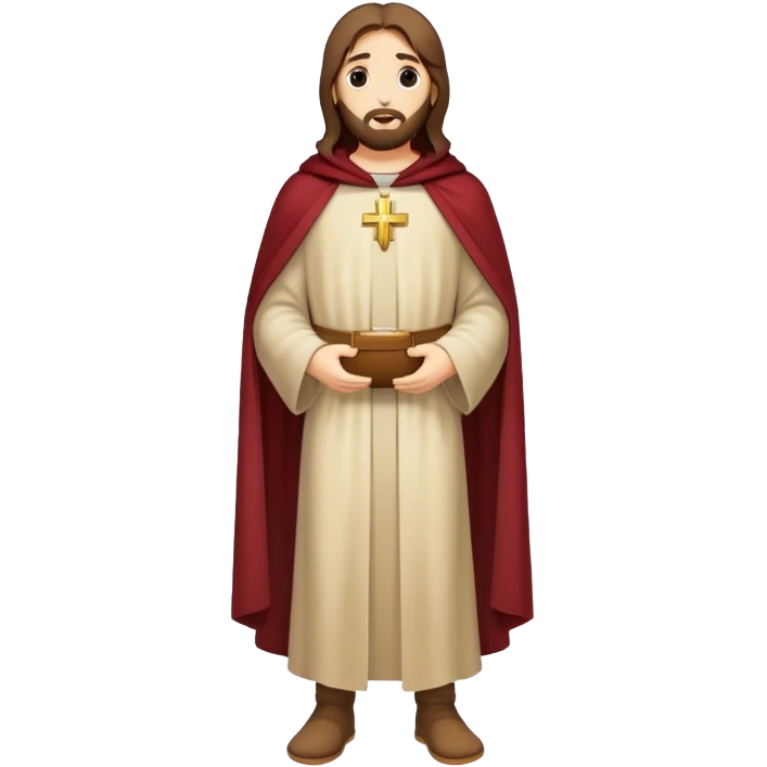 jesus christ in a cloak fullbody emoji