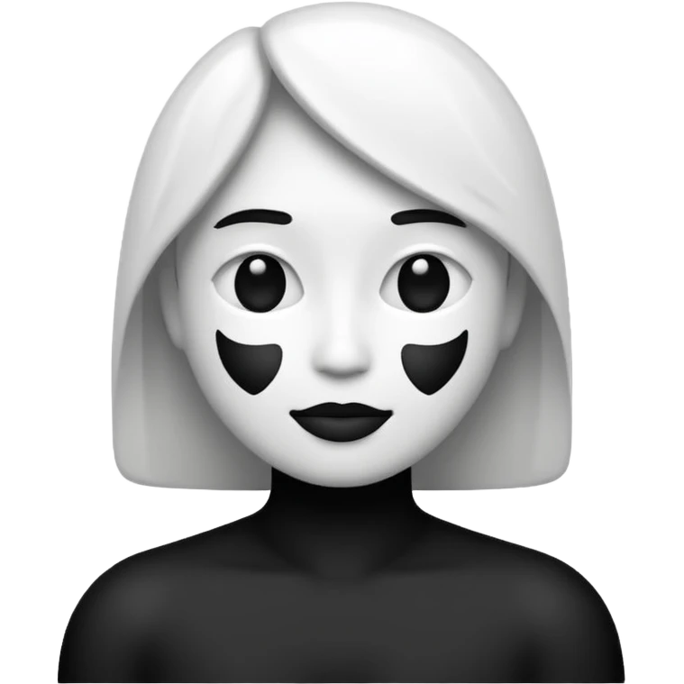 Black and white straight sexuality emoji emoji