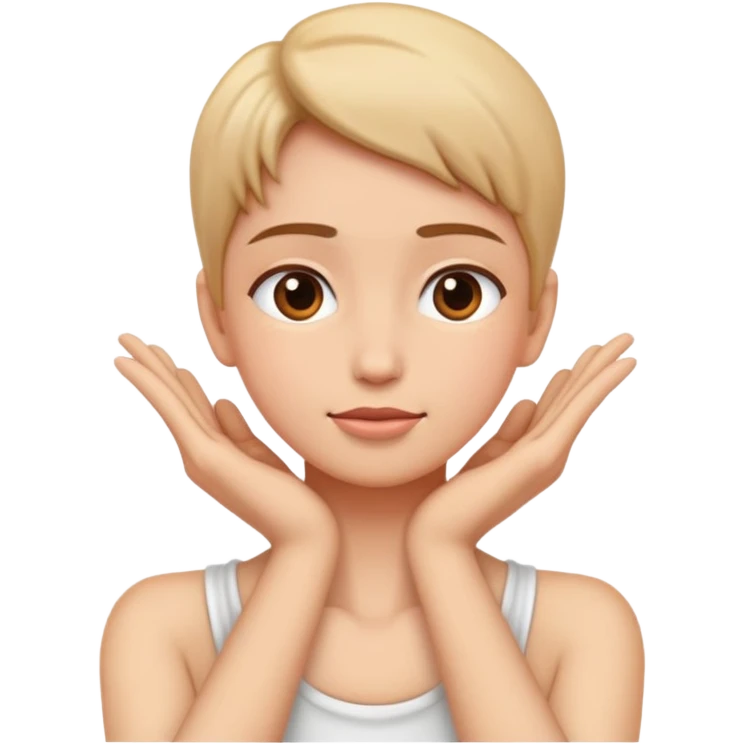 Hands on neck  emoji