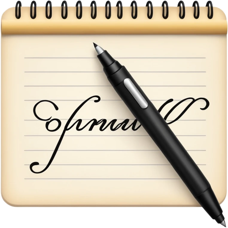 Signature at the bottom of the page emoji
