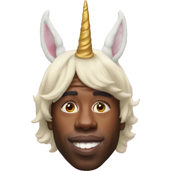 tyler the creator with unicorn horns emoji