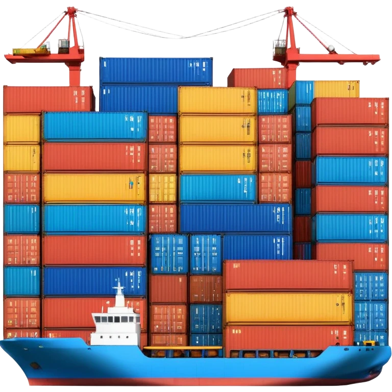 seaport with containers emoji