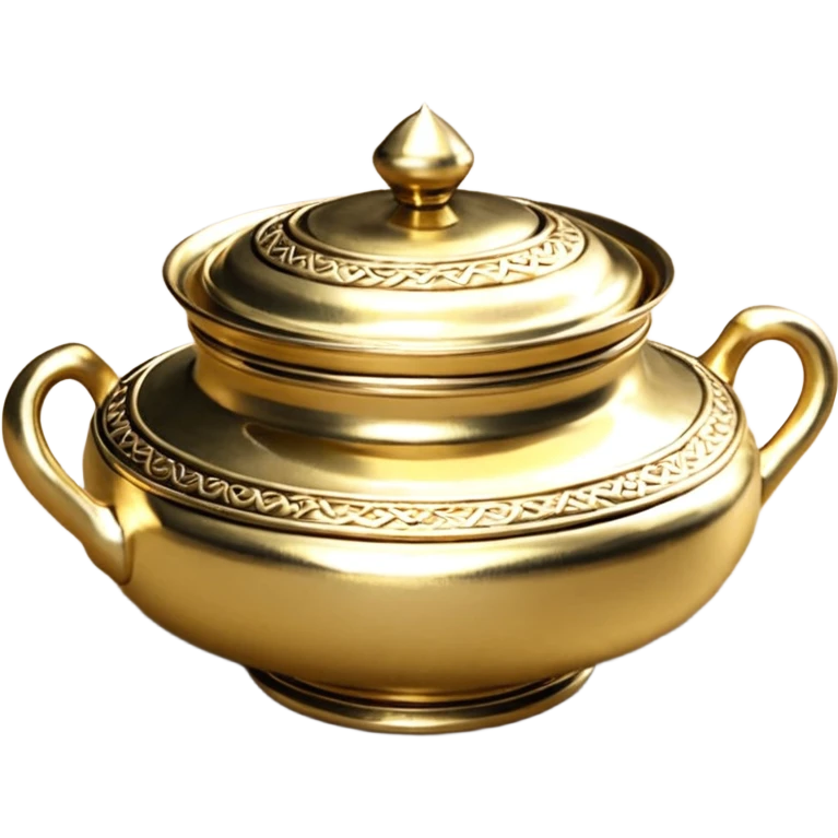 шкатулка золотая круглая драгоценность  emoji