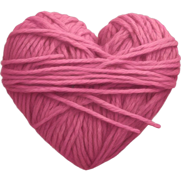 heart with yarn emoji