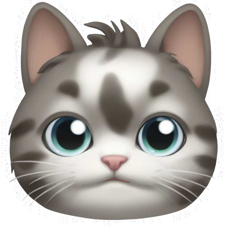 청사과를 먹는 고양이 emoji