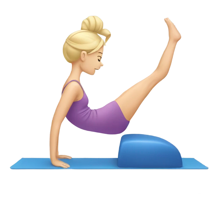 Blonde Pilates girl emoji