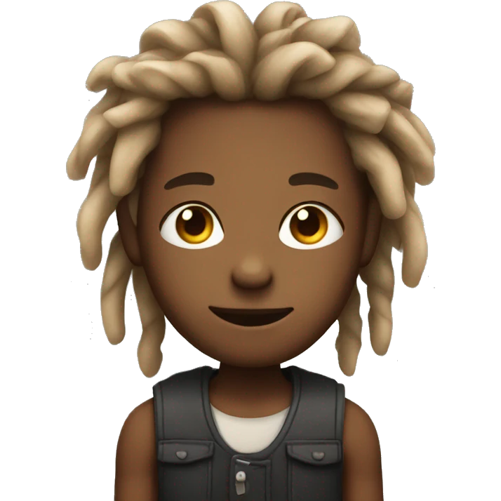 boy with flirty eyes and dreadlocks emoji