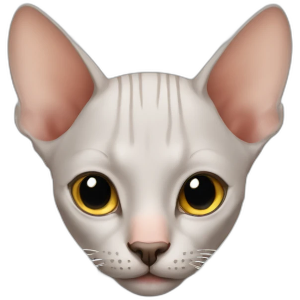 Hairless cat emoji