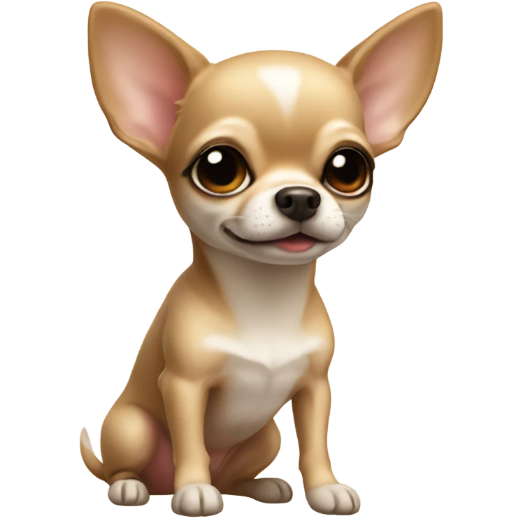 Cute beige chihuahua emoji