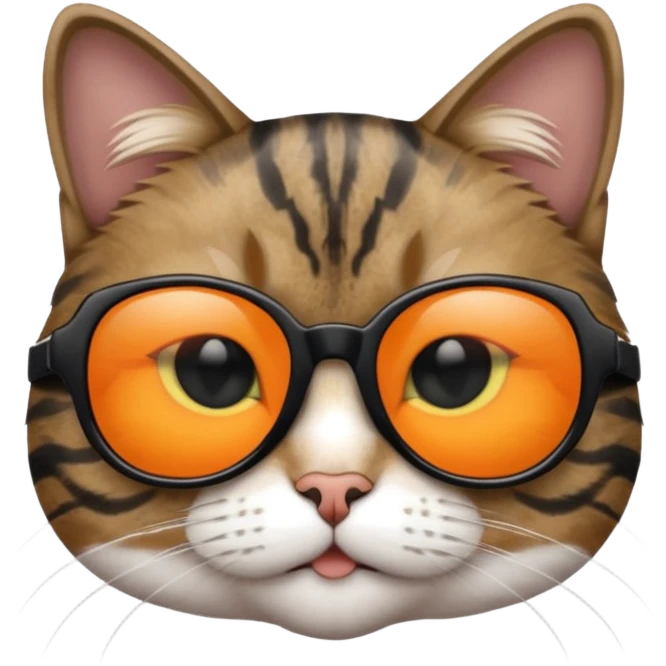 Cat wearing sunglasses emoji