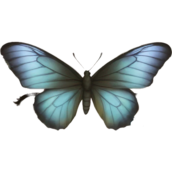 butterfly on woman nose  emoji