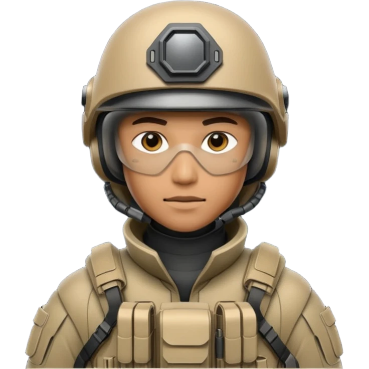Futuristic Military men emoji
